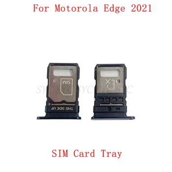 SIM Kart Tepsi SIM Kart Yuvası Tutucu Motorola Moto Kenar 2021 İçin XT2141 Bellek microSD Kart Onarım Parçaları