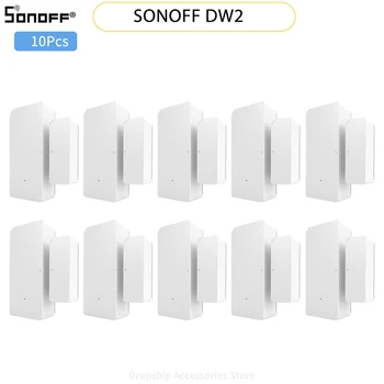 SONOFF DW2 Wi-Fi Manyetik Kablosuz Kapı Pencere Sensörü Akıllı Ev eWeLink Uzaktan Uyarılar Bildirimi Alexa Google Ev İle Çalışmak