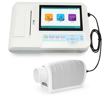 SP100 Dijital Spirometre PC BT Tepe Akış Ölçer Türleri Akciğer Spirometre taşınabilir akciğer fonksiyon test cihazı