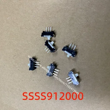 SSSS912000 mikro geçiş anahtarı 3-pin 2 dişli dikey tek sıralı sürgülü anahtarı 10 adet/grup