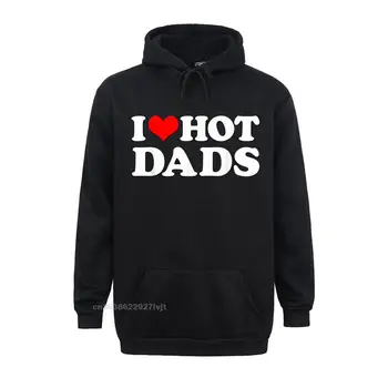 Seviyorum Sıcak Babalar Ben Kalp Aşk Babalar Kırmızı Kalp Hoodie Tees Hakim Doğum Günü Pamuk Erkekler Streetwear Doğum Günü