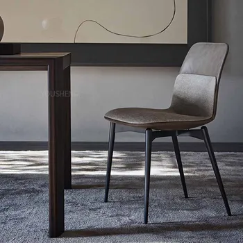 Siyah Güzel yemek sandalyeleri Modern Çağdaş Tasarım Mutfak yemek sandalyeleri İskandinav Yatak Odası Ergonomik Eetstoelen Mobilya