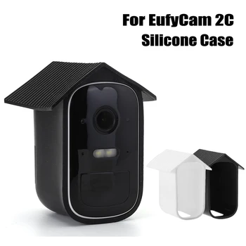 Su geçirmez silikon kılıf Açık Güvenlik Kamera Koruyucu Kapak UV Dayanıklı Anti-Scratch Cilt EufyCam 2C