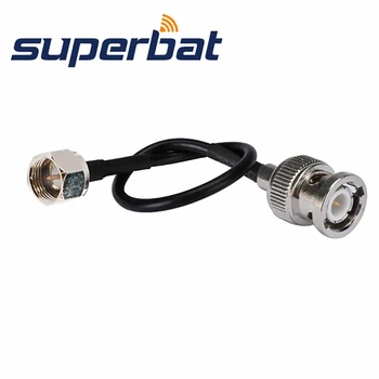 Superbat BNC Erkek Düz F Erkek Düz Pigtail Kablo RG174 15 cm BNC Uzatma RF Koaksiyel Kablo