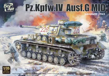 Sınır BT-033 1/35 Ölçekli Pz.Kpfw. IV Ausf. G 7.Pz.Rgt Orta Kharkov 1943 Model Seti