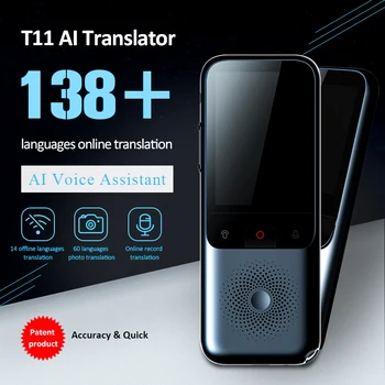 T7 4G Internet Akıllı Ses Çevirmen 138 Çoklu Dil Gerçek Zamanlı Çevrimiçi Anında Off Line Çeviri AI Dönüşüm