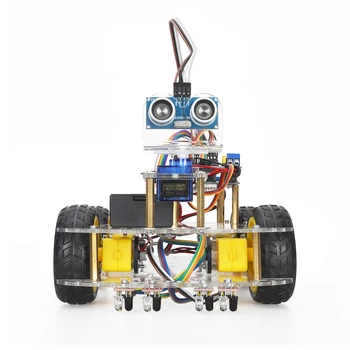 TSCİNBUNY Marş Akıllı Robot Araç Kiti Arduino için Programlama Öğrenme ve Geliştirme Becerileri Otomasyon Robot Komple Kitleri + Manuel