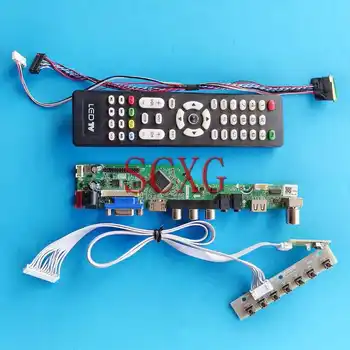 TV Analog LCD panel Denetleyici Kurulu Fit N164HGE-L11 / L12 / L21 DIY Kiti LVDS 40-Pin 16.4