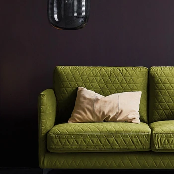 Tahidi kanepe oturma odası ışık lüks kadife kanepe kombinasyonu kanepe Retro amerikan tarzı