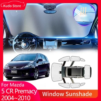Tam Kapakları Güneş Şemsiyeleri Mazda 5 için CR Ford İ-max Premacy 2004~2010 Pencere Cam Perde Aksesuarı Güneş Gölge Siperliği Güneş Koruyucu