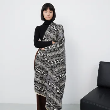 Tasarımcı Marka Sonbahar Kış Etnik Kaşmir Şal Moda Saçak Sıcak Atkılar Kadınlar için гаргенский Sıcak Satış