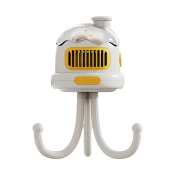 Taşınabilir Bebek Arabası Fan USB Şarj Edilebilir Sessiz Açık Clip-On Çocuklar El Bladeless Fan