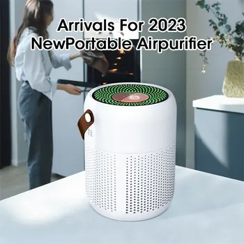 Taşınabilir Masaüstü Hava Temizleyici 360° Arındırmak Hava Dilsiz 3 Modları Kablosuz Bağlantı Hava Temizleme Kaldırmak için PM2. 5 Koku Toz Duman