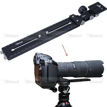 Telefoto zoom objektifi Braketi Uzun odak lensi destek tutucu + 22cm Kamera Hızlı Bırakma Plakası Topu Kafa tripod bağlama aparatı Halka sıcak
