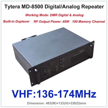 Tytera TYT MD-8500 VHF 136-174 MHz DMR Dijital ve Analog profesyonel telsiz Tekrarlayıcı Dubleks(RF Çıkış Gücü 45 W)