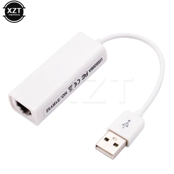USB 2.0 ethernet adaptörü USB 2.0 Ağ Kartı RJ45 Lan 10/100 Mbps Windows 7 8 10 Dizüstü Bilgisayar USB 2.4 G Ethernet