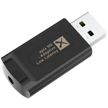 USB Bluetooth 5.2 Ses Verici, Değiştirilebilir APTX Adptive, destek 1 ila 2,Sürücü-Ücretsiz,3.5 mm AUX Portu ile,PS4 için/PS5,bir