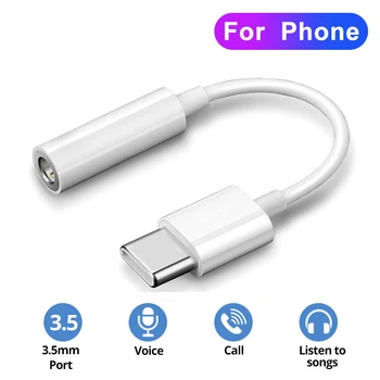 USB Tip C 3.5 Jack Kulaklık Adaptörü USB C için 3.5 mm Kulaklık AUX Ses Adaptörü Kablosu Samsung Huawei İçin P30 Xiaomi Mi 10 9 Es