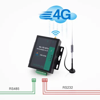 USR-G786-G 4G Hücresel Modem Küresel Bantları RS232 RS485 Kablosuz Ağ Elektrik İzolasyon Koruması M2M Hücresel Modemler