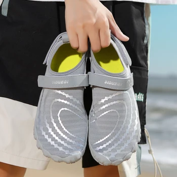 Unisex Açık Büyük Boy Plaj yürüyüş botları Çift Kapalı Spor ayakkabı Erkekler Halter Squat Ayakkabı Kadın Yüzmek Ayakkabı 35-47#