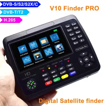 V10 Bulucu Pro Uydu Bulucu Sinyal Ölçer HD 1080P 4.3 