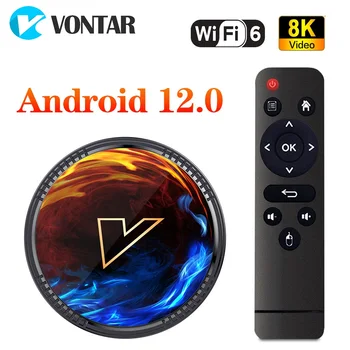 VONTAR H1 H618 TV Kutusu Android 12 Dört Çekirdekli Cortex A53 Desteği 8K video BT Wıfı6 Google Ses TV KUTUSU Medya Oynatıcı Set üstü kutusu