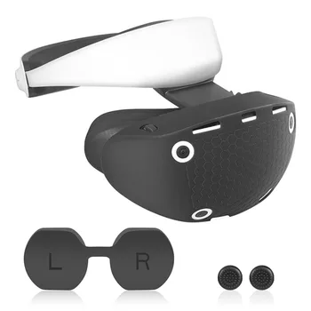 VR Aksesuarları PS VR2 Kulaklık Silikon Koruyucu Kapak Silikon Keycaps Üç Set