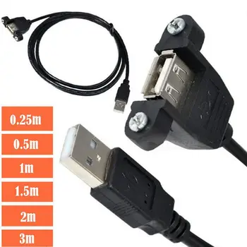 Vida Deliği ile 1.5 Metre Sabit USB Uzatma Kablosu, Kulaklı USB 2.0 Bölme Kablosu, Kulaklı USB Kablosu