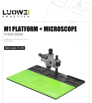 WCI3-6565-TV-M1 WCI3-7050-TV-M1 6.5-65X Trinoküler Mikroskop Taban Platformu Cep Telefonu Anakart Tamir İçin Mikroskop