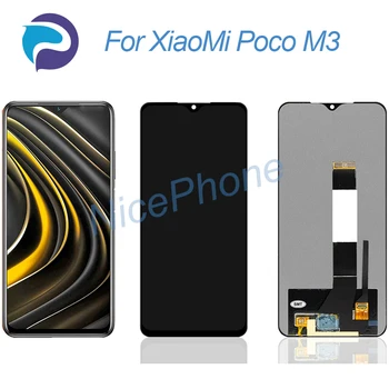 XiaoMi Poco M3 LCD Ekran Dokunmatik Ekran Digitizer Meclisi Değiştirme M2010J19CG, M2010J19CI Poco M3 Ekran LCD
