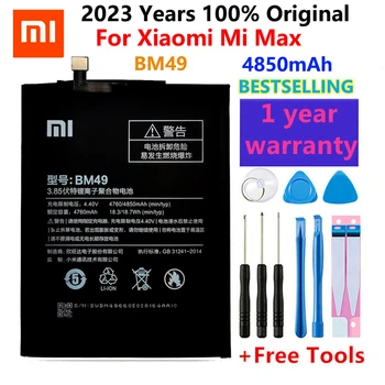Xiaomi Mi Max Pil 4850mAh Li Xiao BM49 Mi Özgün Telefon Pil-Polimer Telefonu Yedek Piller Aracı+