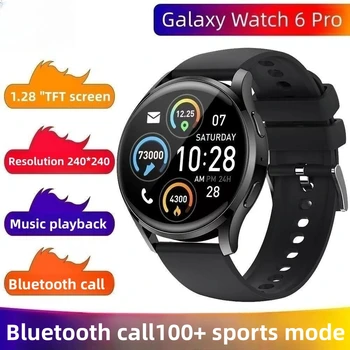 YENİ Smartwatch Kadın Erkek Samsung Galaxy İzle 6 Pro Tam Dokunmatik Ekran IP67 Su Geçirmez Kan Basıncı Özel Arama erkek saati