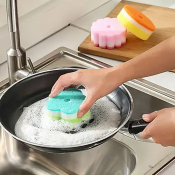 Yaratıcı sünger temizleyici fırça mutfak banyo temizleme araçları silgi