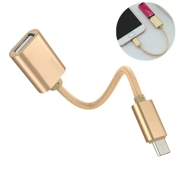 Yeni 15cm USB C USB Adaptörü OTG kablo USB Tip C Erkek USB 2.0 Dişi Kablo macbook adaptörü Pro Samsung Tip-C Adaptörü