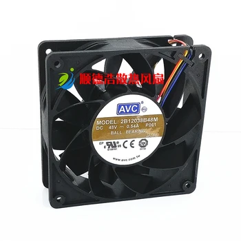 Yeni AVC 12038 48 V 0.54 A 2B12038B48M 12 CM endüstriyel bilgisayar soğutma fanı