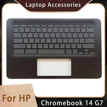 Yeni HP Chromebook 14 G7 Yedek laptop aksesuarları Palmrest / Klavye M47207-001