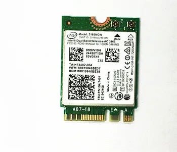Yeni Kablosuz Kart Intel Dual Band İçin AC 3165 3165NGW NGFF 802.11 ac Wifi Bluetooth 4.0 İçin LENOVO E460 E560 Yoga700 00JT497