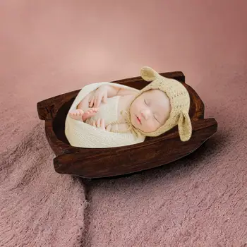 Yenidoğan Bebek Fotoğraf Sahne Ahşap Havza Dekorasyon Mini Kanepe Aksesuarları Yatak Bebek Duş için Bebek Kız Erkek Doğum Günü