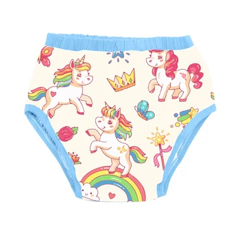 Yetişkin Baskılı bebek unicorn eğitim pantolon / Yetişkin bebek kısa dolgu ile / trainning pants / adult trainning pant pant