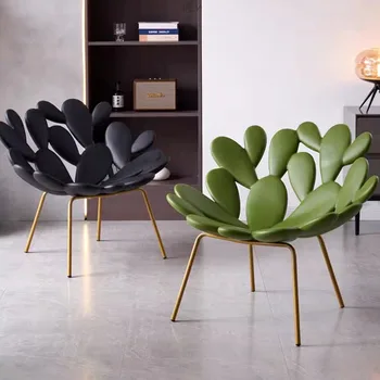Yeşil Salon yemek sandalyeleri Altın Metal Bacak Modern Bireysel Rahat Oturma Odası Sandalyeleri Zarif Düğün Sillas iç mekan mobilyası