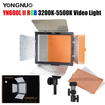 Yongnuo YN600L II 3200-5500K İki renkli Uzaktan Kumanda CRI95+ 4800LM LED Video ışık paneli makyaj TikTok canlı dolgu aydınlatma