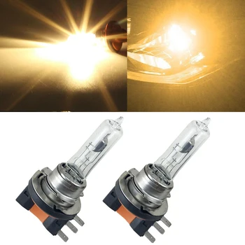 Yüksek Kalite Yeni Dayanıklı Halojen Ampul kafa lambası ampulleri Paslanmaz Çelik / plastik Sarı 12V 15 / 55W Araba Aksesuarları H15 araba ışıkları