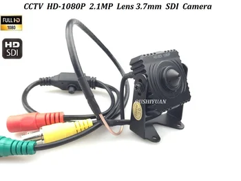 Yüksek Kaliteli CCTV / 1 / 2 8 Panasonic 2.0 MP Tam 1080P ATM Koni Tipi Lens 3.7 mm HD SDI Mini Kutu Kamera