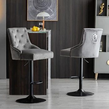 Yüksekliği Ayarlanabilir bar sandalyesi Mutfak Sayacı Tabureleri Yüksek Tabure Lüks yemek sandalyeleri İskandinav Bar Tabureleri Modern Bar Mobilyaları