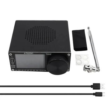 Yükseltme-25 Plus-25X1 Sı4732 Çip Tüm Bant Radyo Alıcısı DSP Alıcısı FM LW MW ve SW ile 2.4 inç Dokunmatik Ekran