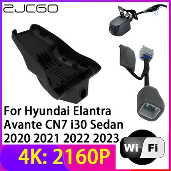 ZJCGO 4K 2160P Çizgi Kam araba dvr'ı Kamera 2 Lens Kaydedici Wifi Gece Görüş Hyundai Elantra Avante için CN7 i30 Sedan 2020~2023