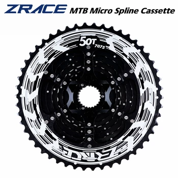 ZRACE ALFA Siyah 12 s Mikro spline Kaset 12 Hız MTB Bisiklet Pedal Çevirmeden 10-50 T-Siyah, Microspline için Arka Hazne, M9100 M8100 M7100