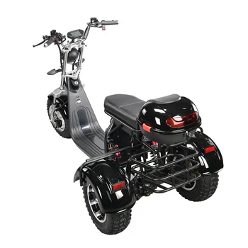 eHoodax Motocicleta Electrica 1500w3000w Yüksek Güç 45 km/saat Hızlı Uzun Menzilli Yetişkin Üç Tekerlekli Bisiklet 3 Tekerlekli Elektrikli Bisiklet Trike Motosiklet