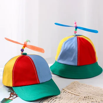 Çocuk Kız Balıkçı Geniş Ağız Bambu Yusufçuk Pervane Renkli Kova Şapka Moda Boncuk Plaj Yaz Balıkçılık güneşlikli kep