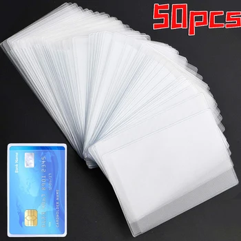 Çok Kart Koruyucular Çanta PVC Mat Şeffaf Kredi Kartı Kapağı Şeffaf Buzlanma KİMLİK Kartı Koruyucu Tutucu Kartpostal Saklama Torbaları